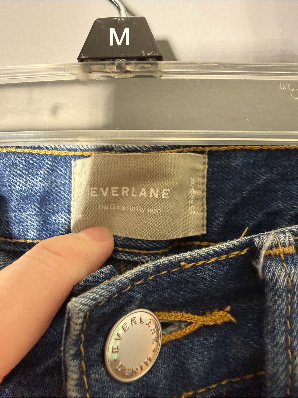 Everlane The Cinched Back Utility Jean Size 25 - Picture 5 of 6